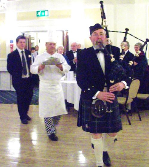 Burns Night - The Haggis Is Piped In